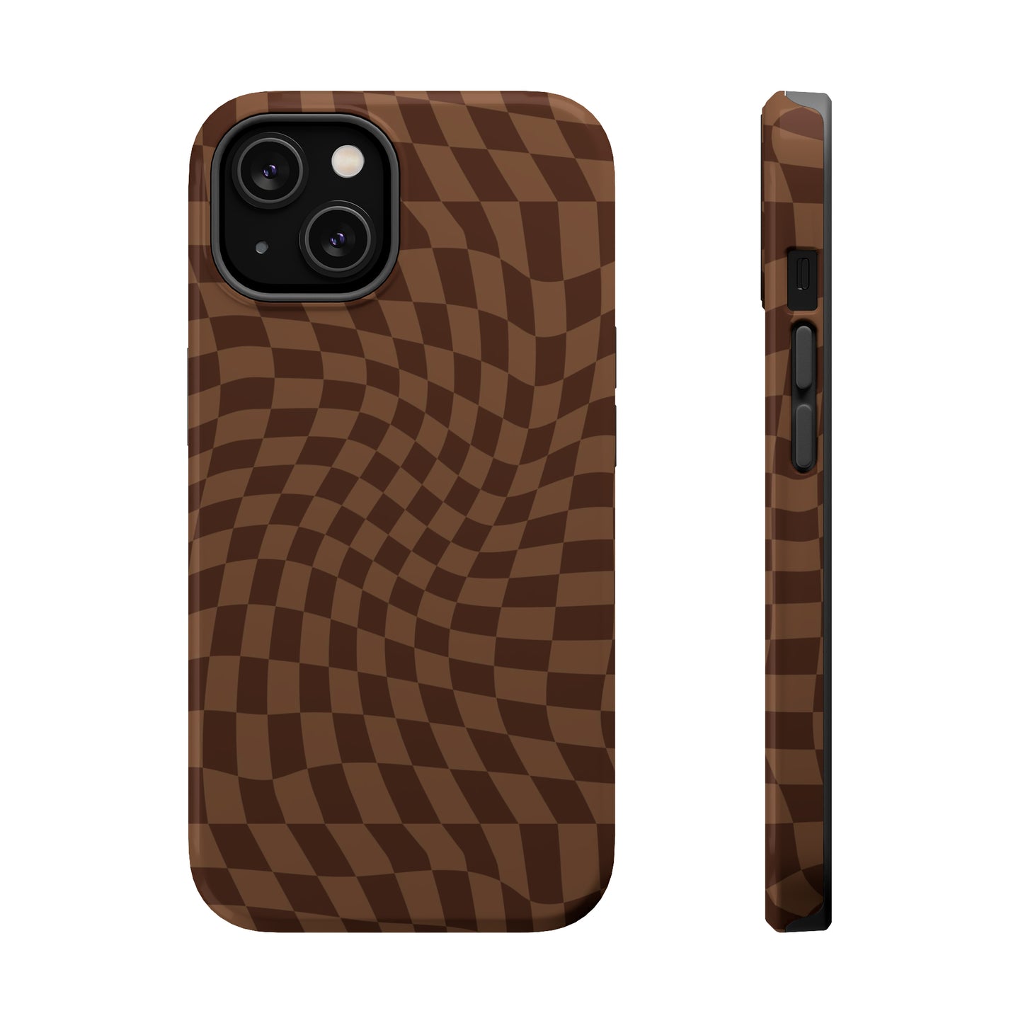 Wavy Brown Checkerboard Case