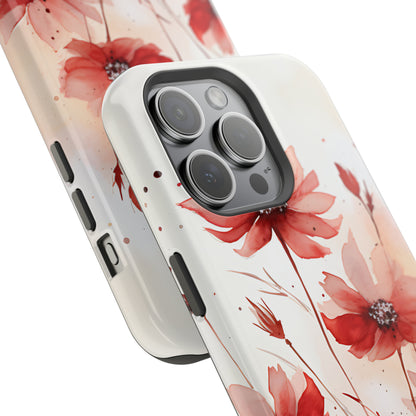 Red Spring Flowers Case