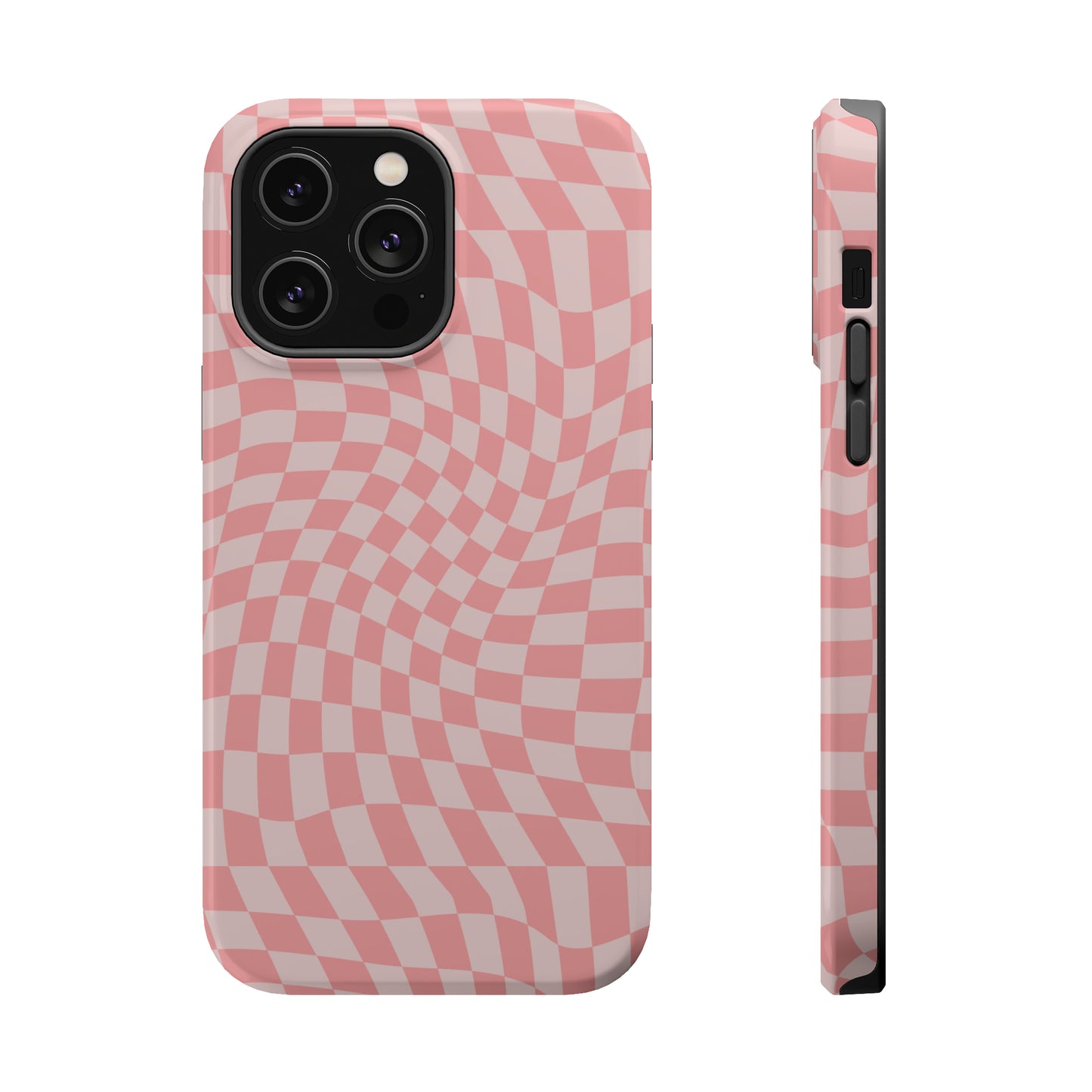 Wavy Pink Checkerboard Case