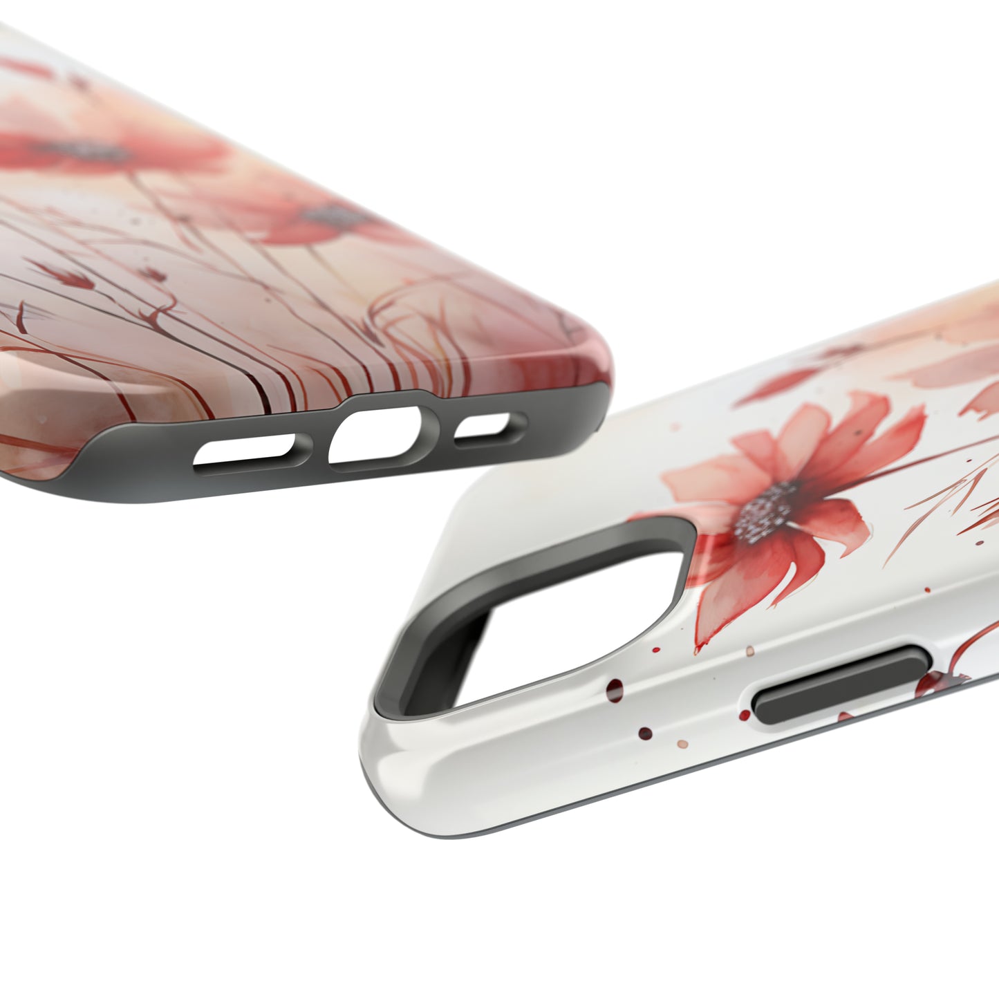 Red Spring Flowers Case