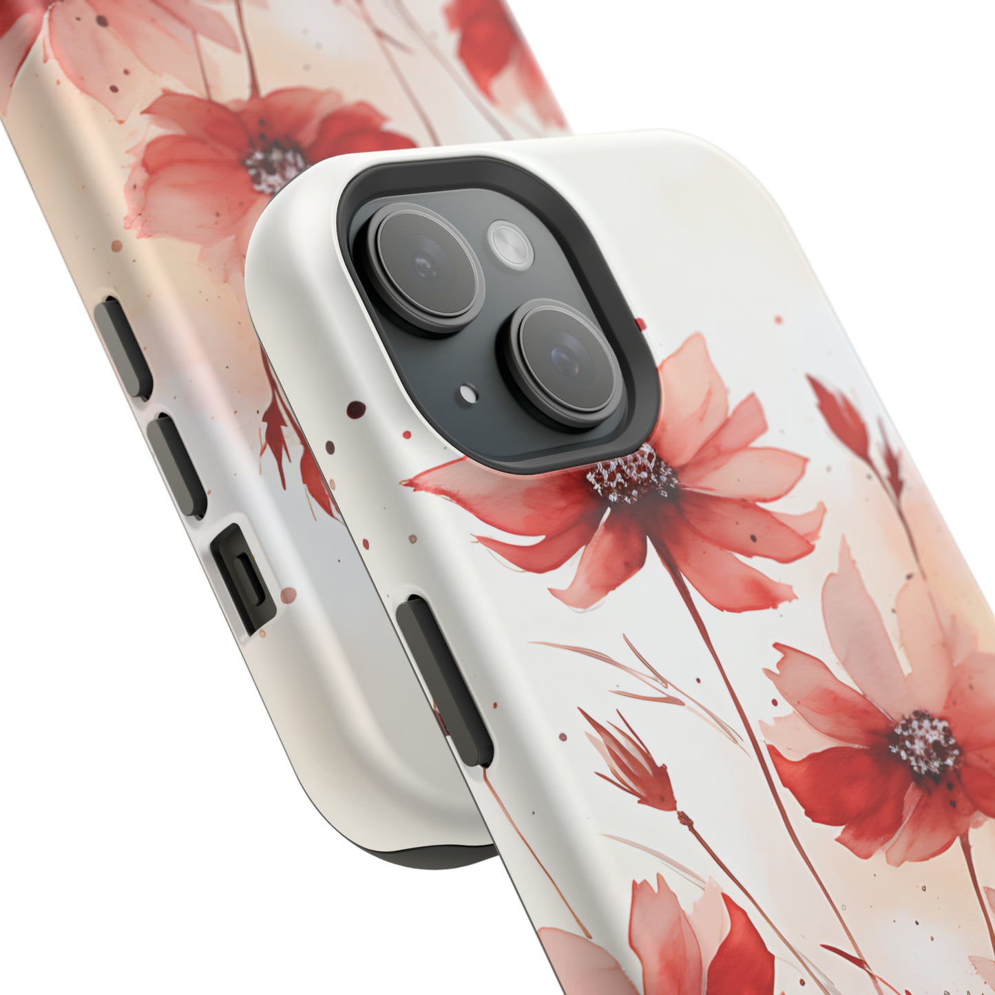 Red Spring Flowers Case