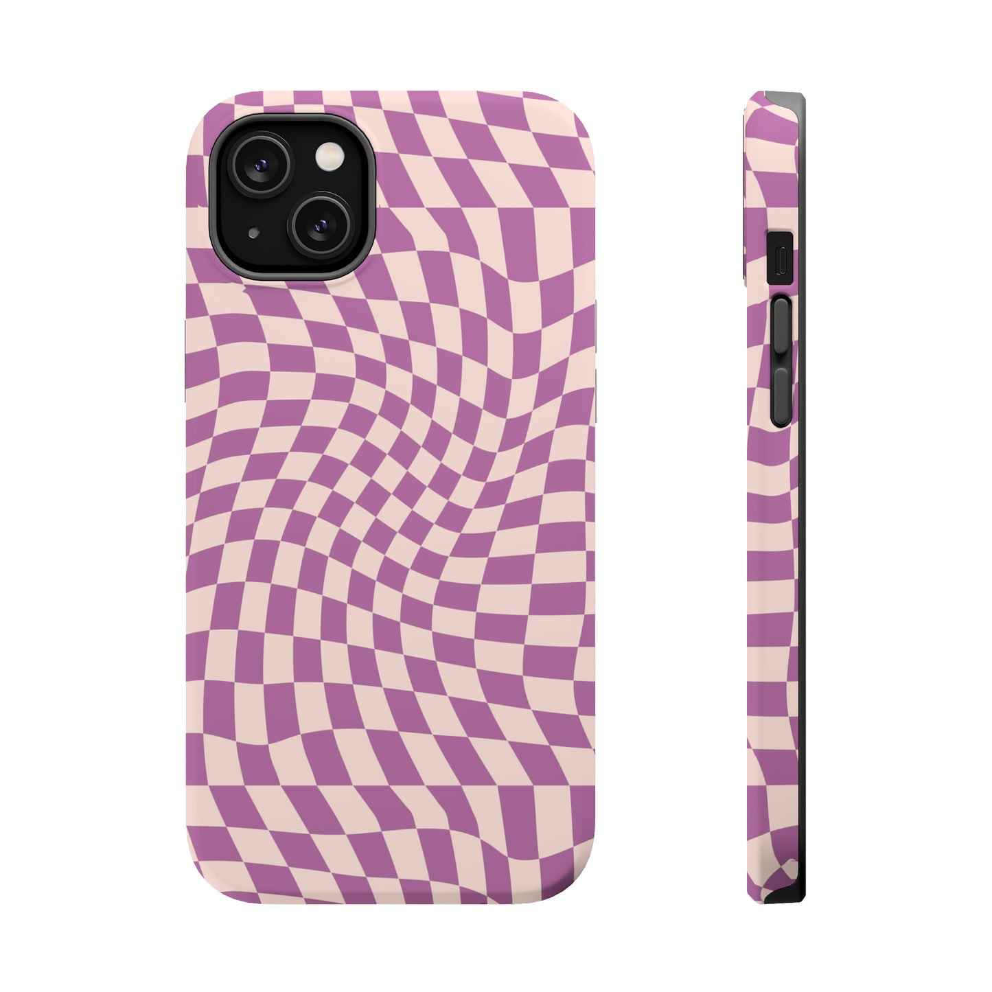 Wavy Purple Pink Checkerboard Case