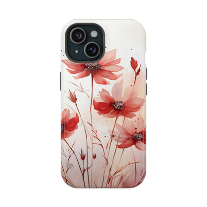 Red Spring Flowers Case