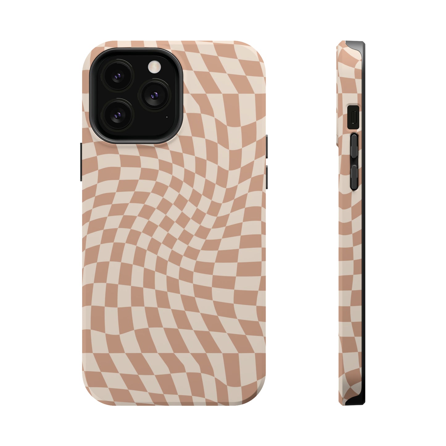 Wavy Tan Checkerboard Case