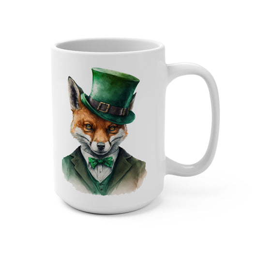 SUB207 Fox Gangster St. Patrick's Day Mug 15oz