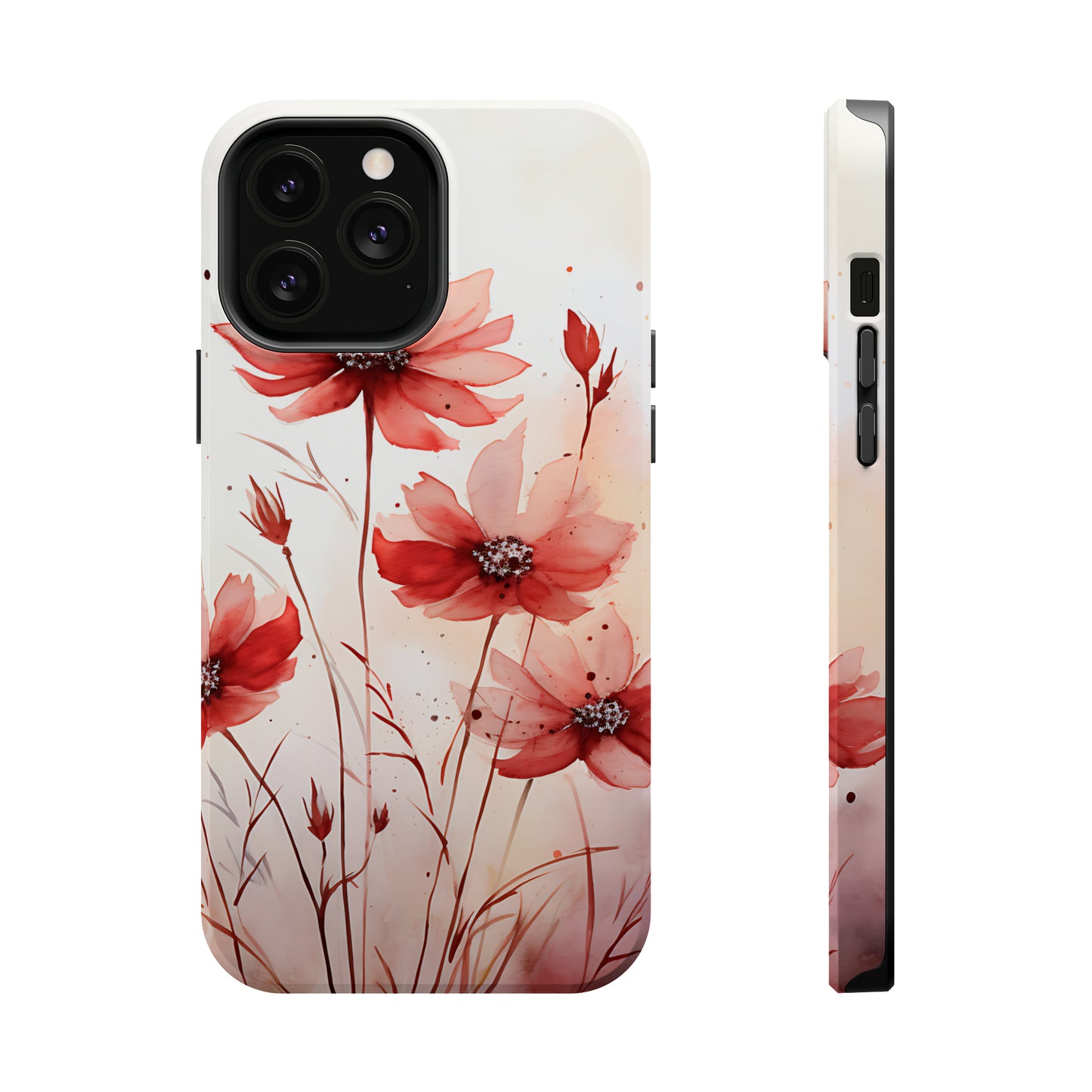 Red Spring Flowers Case