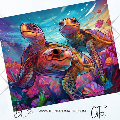 SUB1121 Animal Selfies Sea Turtles Tumbler