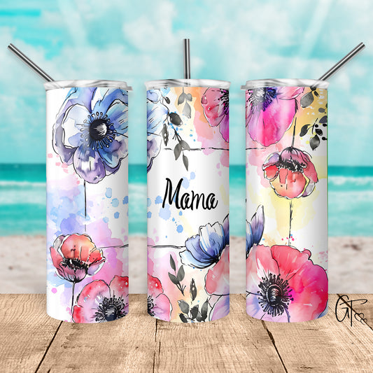 Colorful Flowers for Mama Tumbler