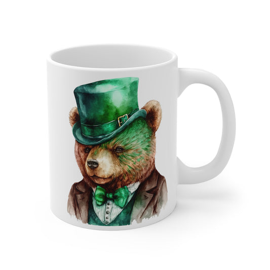 SUB210 Bear Gangster St. Patrick's Day Mug 11oz