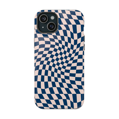 Wavy Blue Checkerboard Case