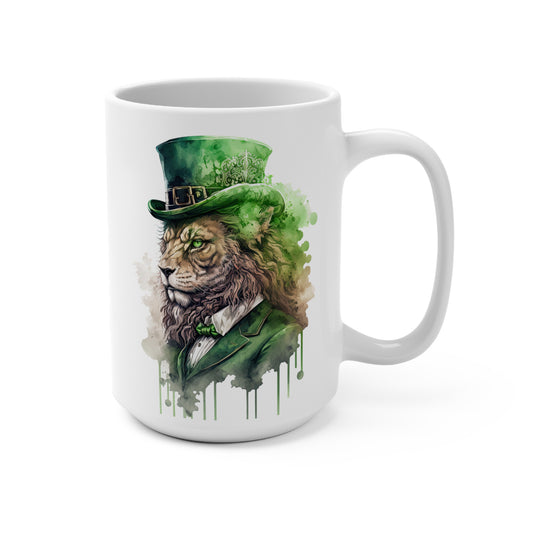 SUB211 Lion Gangster St. Patrick's Day Mug 15oz