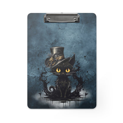 Personalized Black Cat Halloween Teacher Clipboard