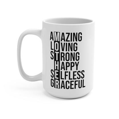 The Reader - MOTHER Amazing Loving Strong Happy Selfless Graceful Mug