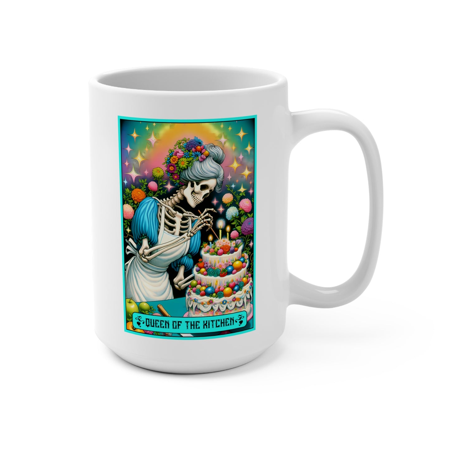 Queen of the Kitchen Tarot Card - MOTHER Amazing Loving Strong Happy Selfless Graceful Mug