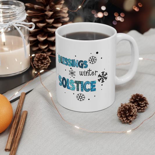 Blessings Winter Solstice Ceramic Mug
