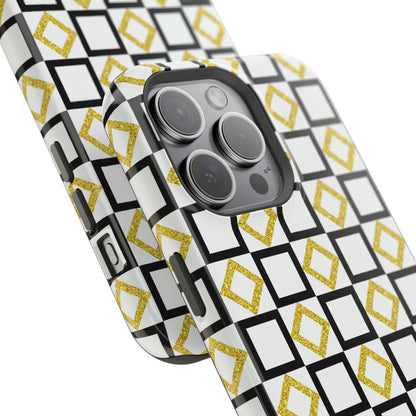 Gold and Back Abstract Case