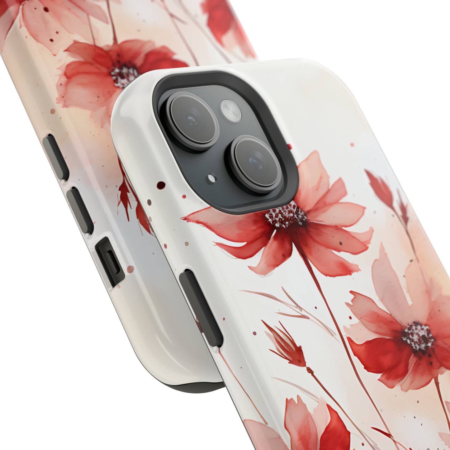 Red Spring Flowers Case