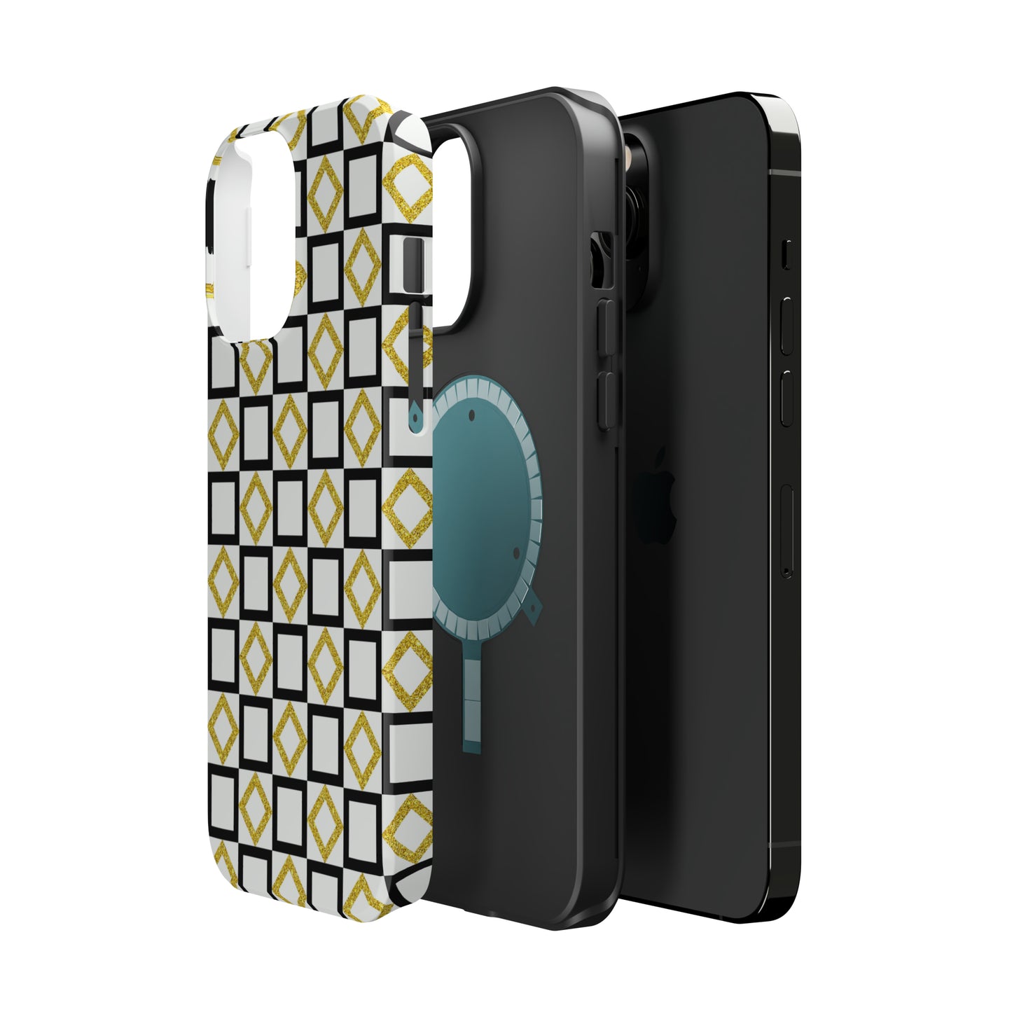 Gold and Back Abstract Case