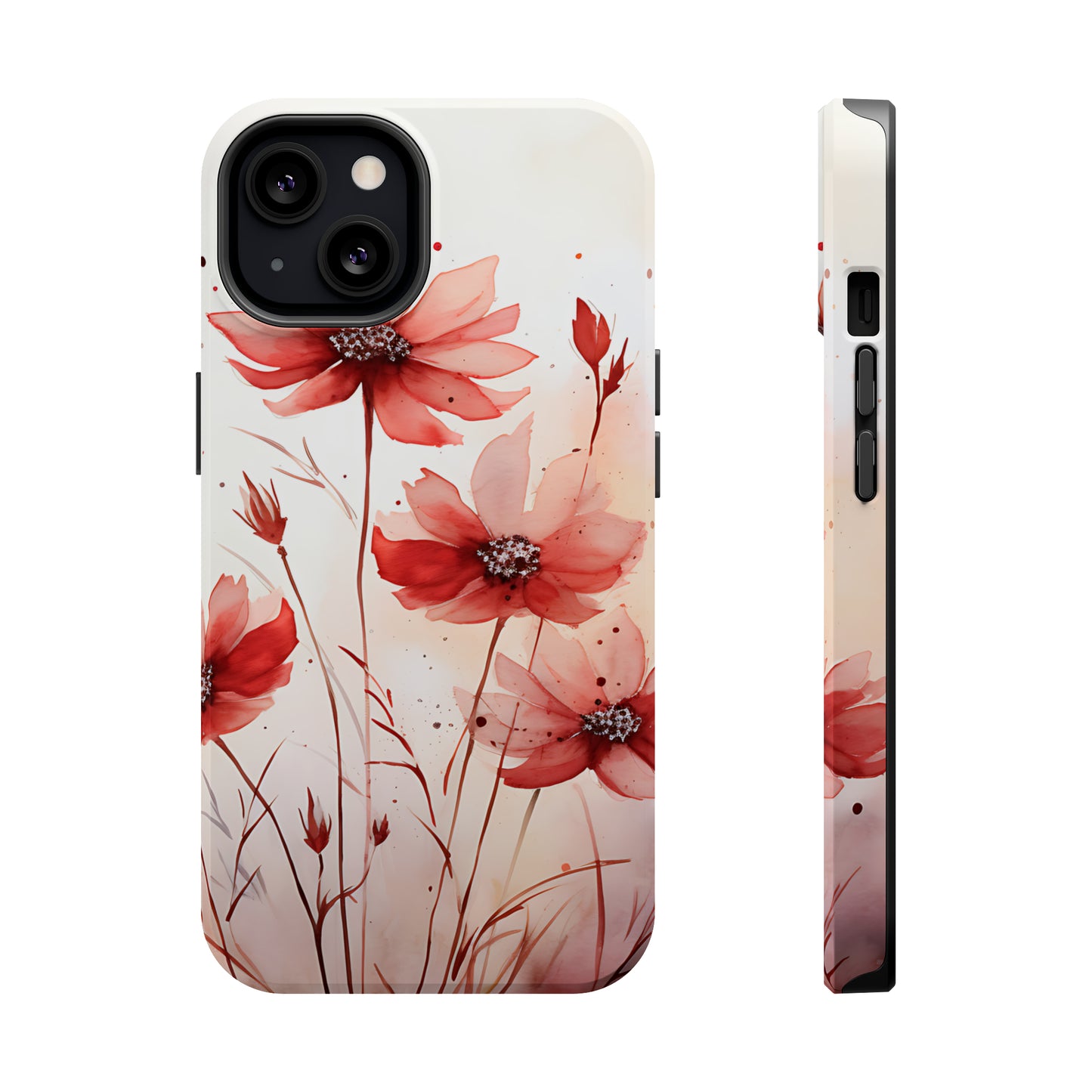 Red Spring Flowers Case