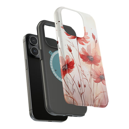 Red Spring Flowers Case