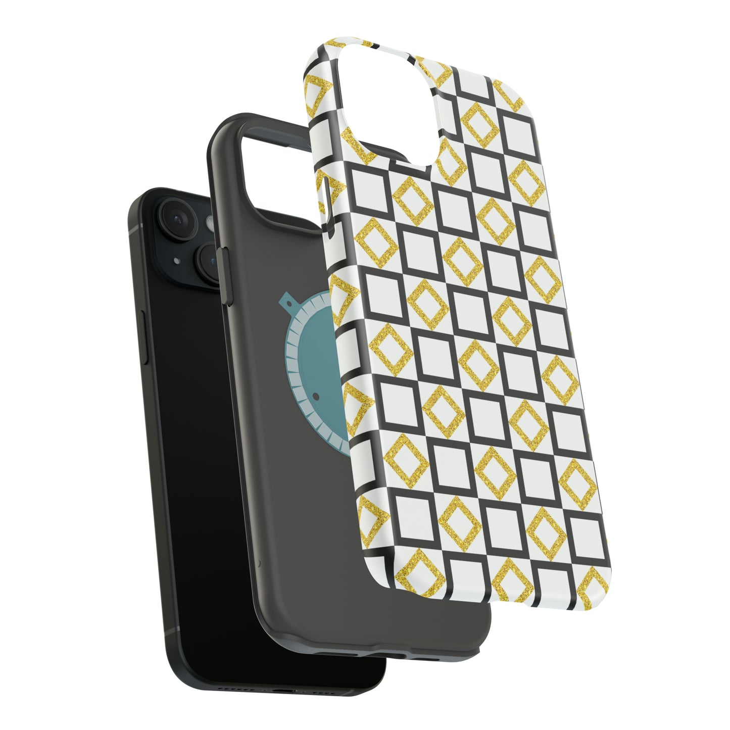 Gold and Back Abstract Case