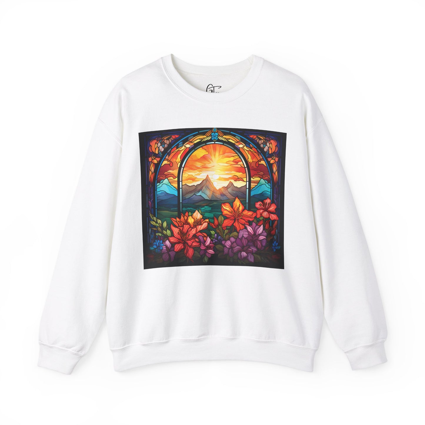 Mountains Are Calling Stained Glass Sweatshirt