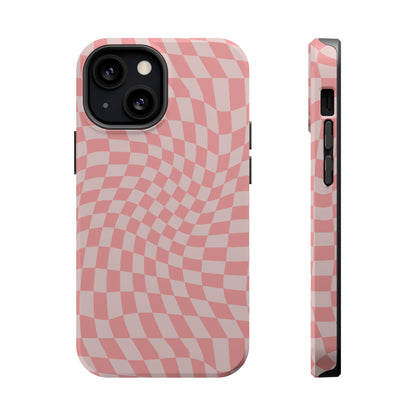 Wavy Pink Checkerboard Case