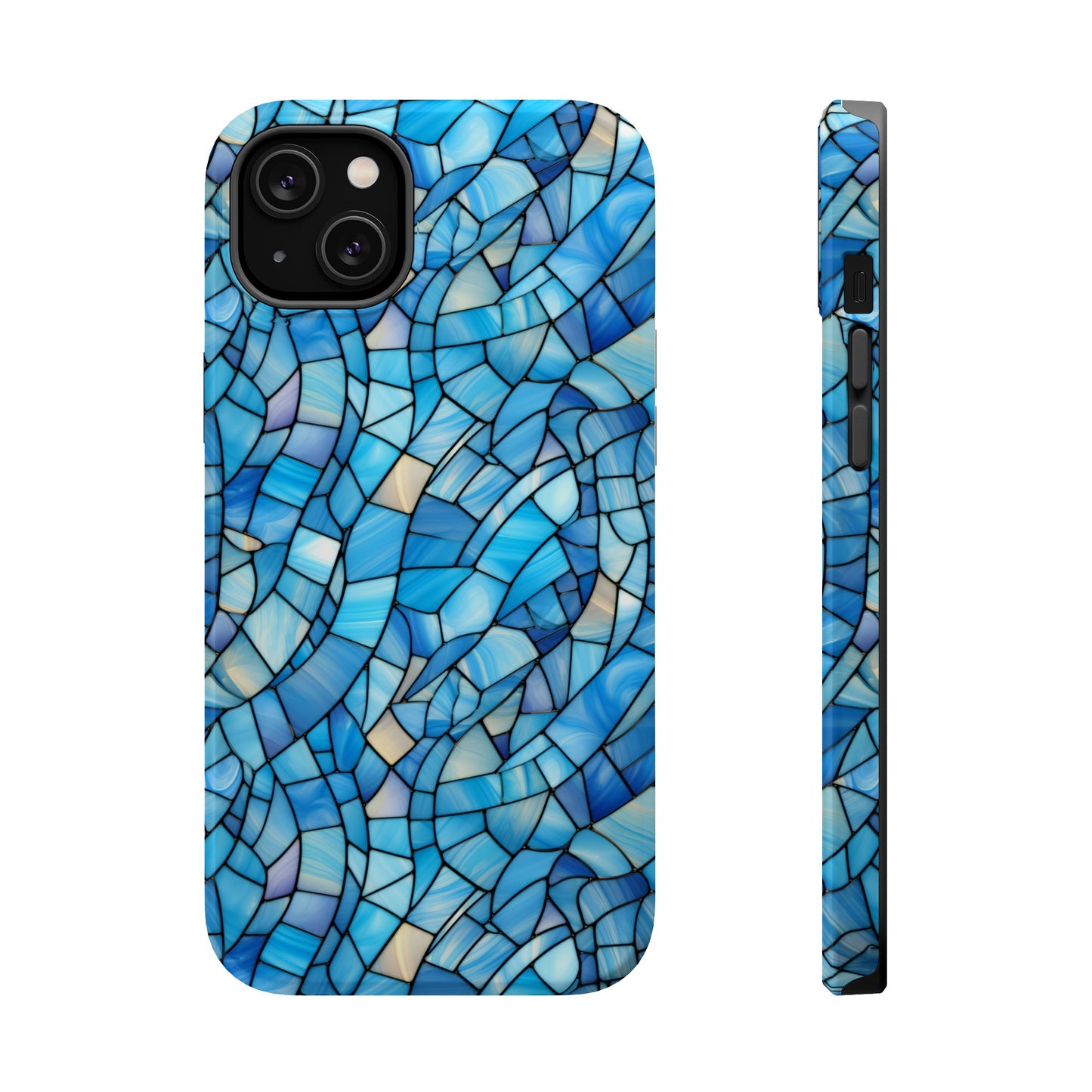 Blue Stained Glass Phone Case