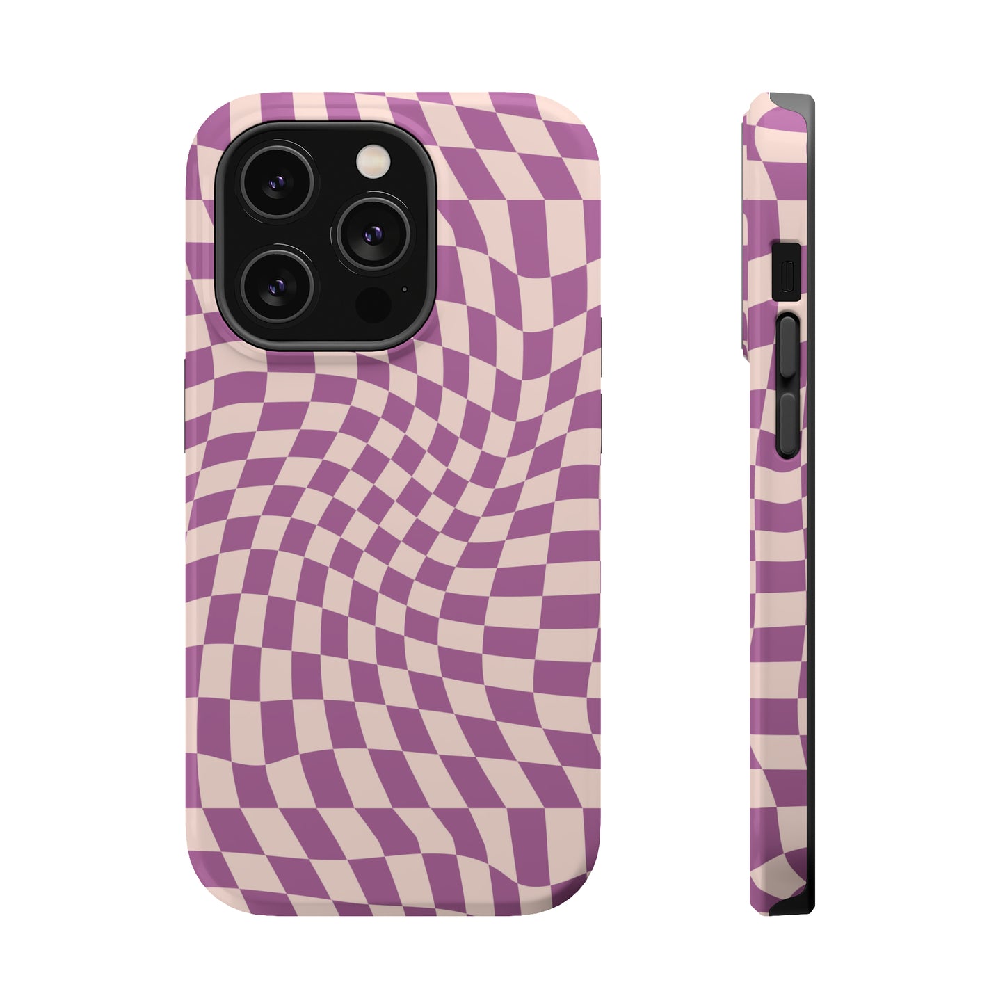 Wavy Purple Pink Checkerboard Case