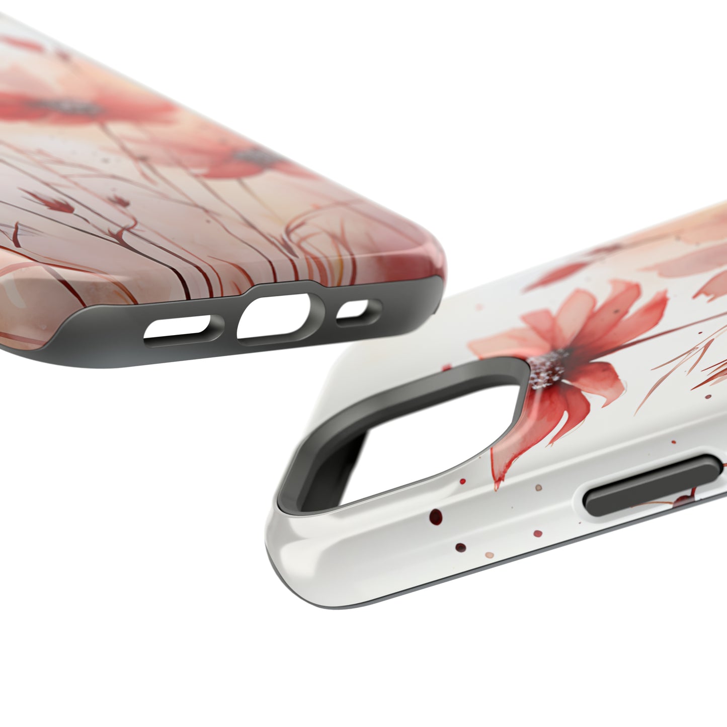 Red Spring Flowers Case