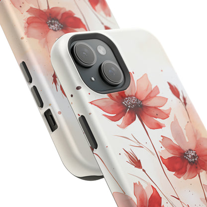 Red Spring Flowers Case