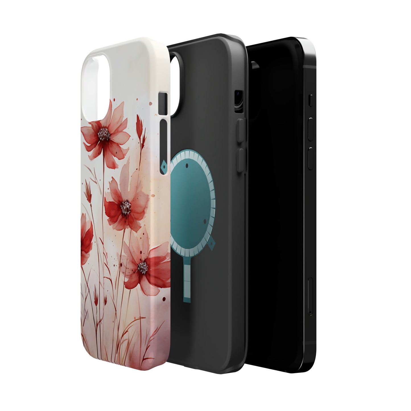 Red Spring Flowers Case