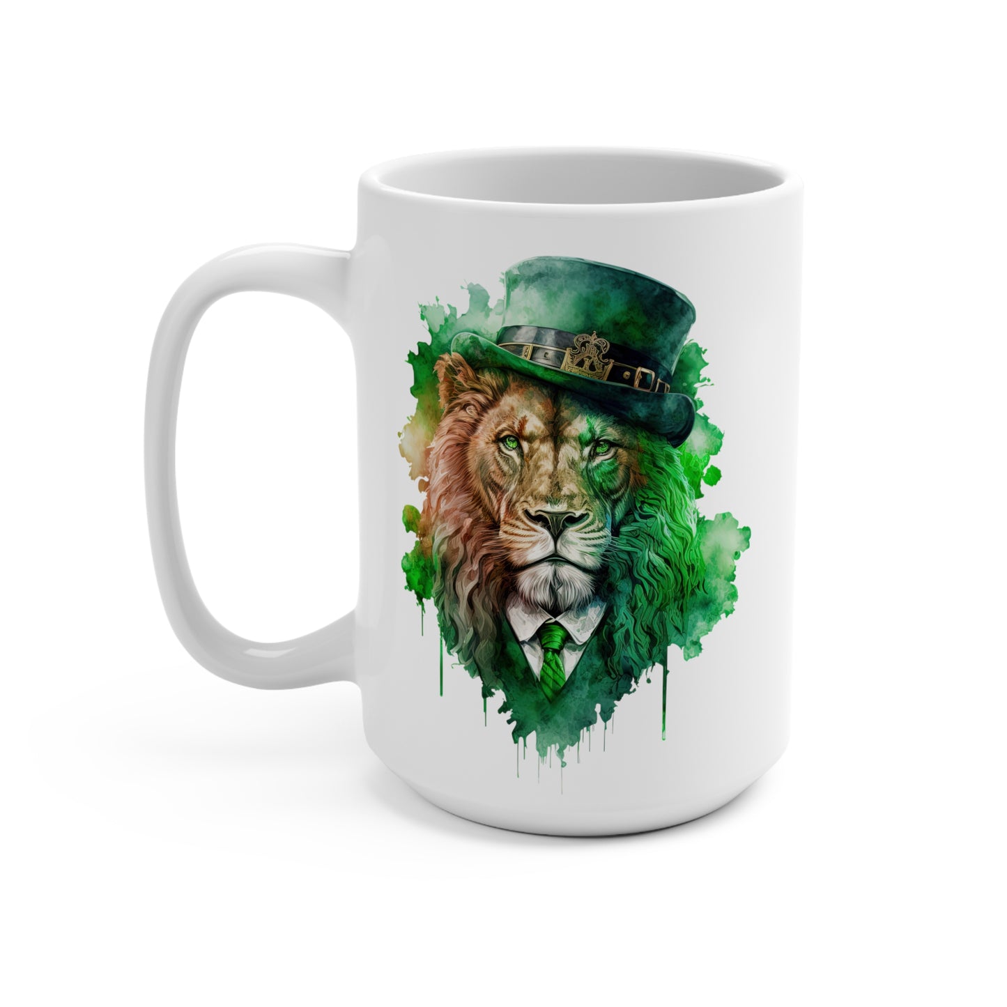 SUB208 Lion Gangster St. Patrick's Day Mug 15oz