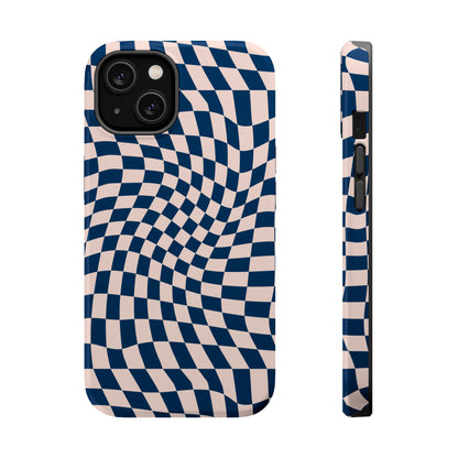 Wavy Blue Checkerboard Case