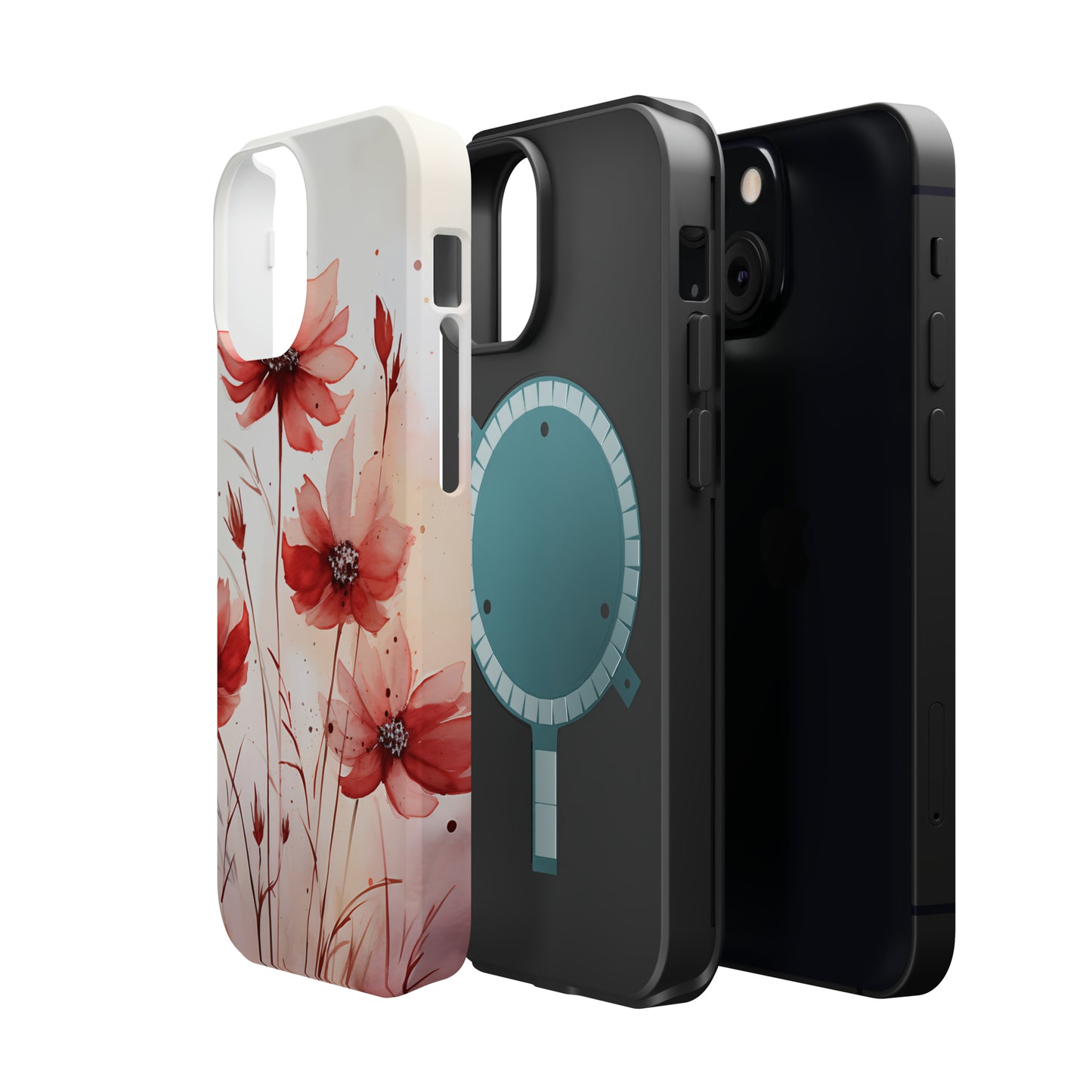 Red Spring Flowers Case