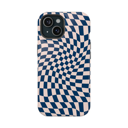 Wavy Blue Checkerboard Case