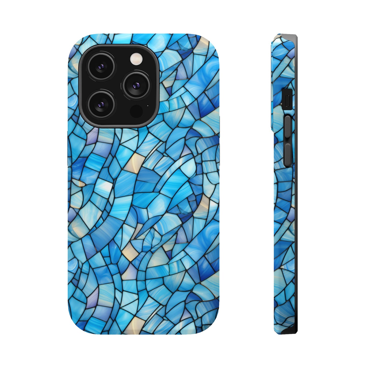 Blue Stained Glass Phone Case