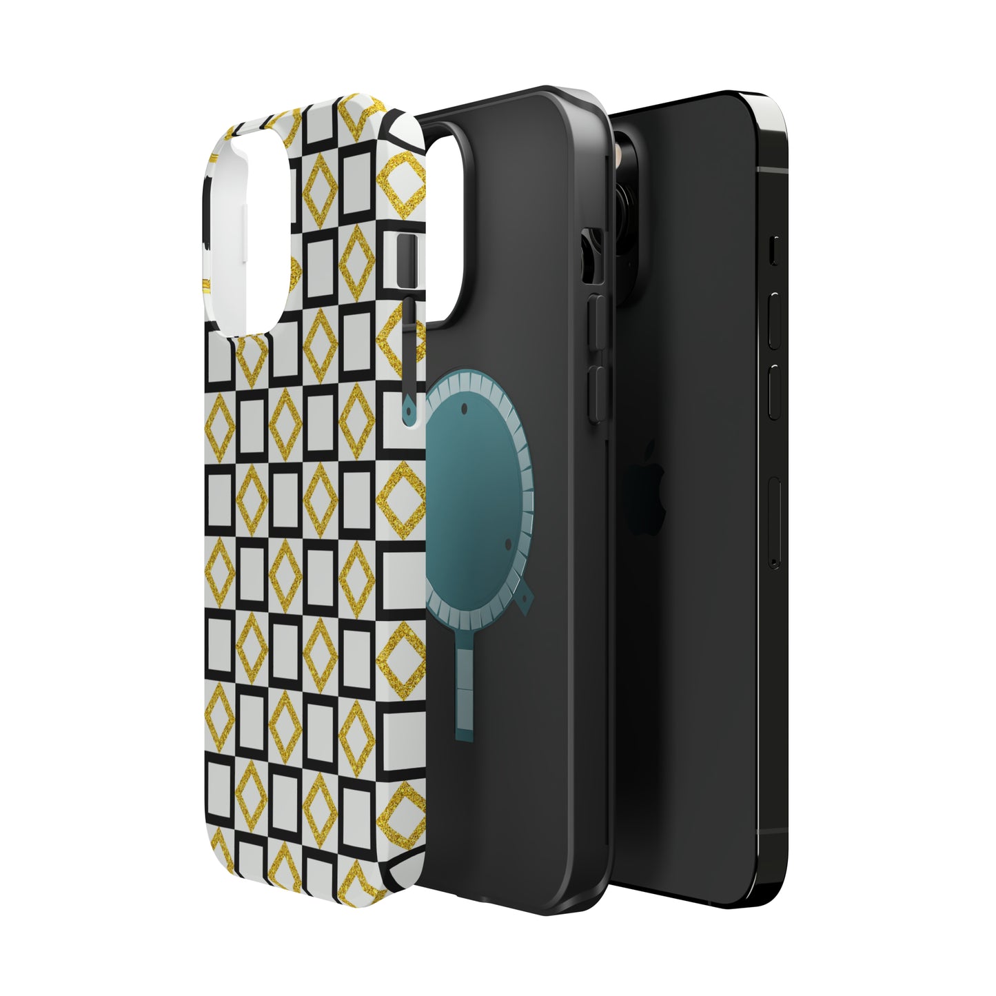 Gold and Back Abstract Case