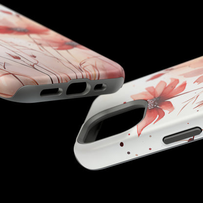 Red Spring Flowers Case