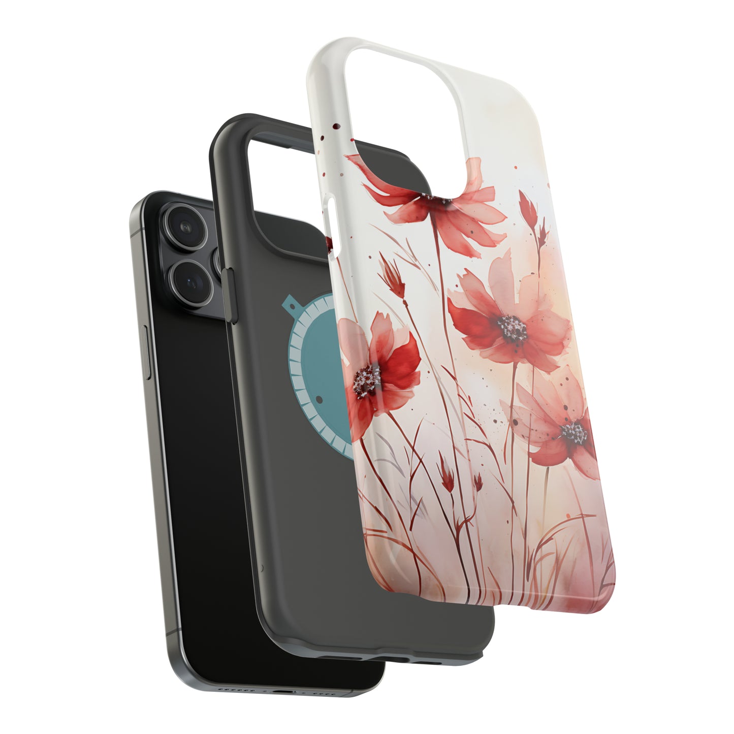 Red Spring Flowers Case