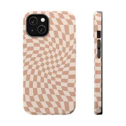 Wavy Tan Checkerboard Case