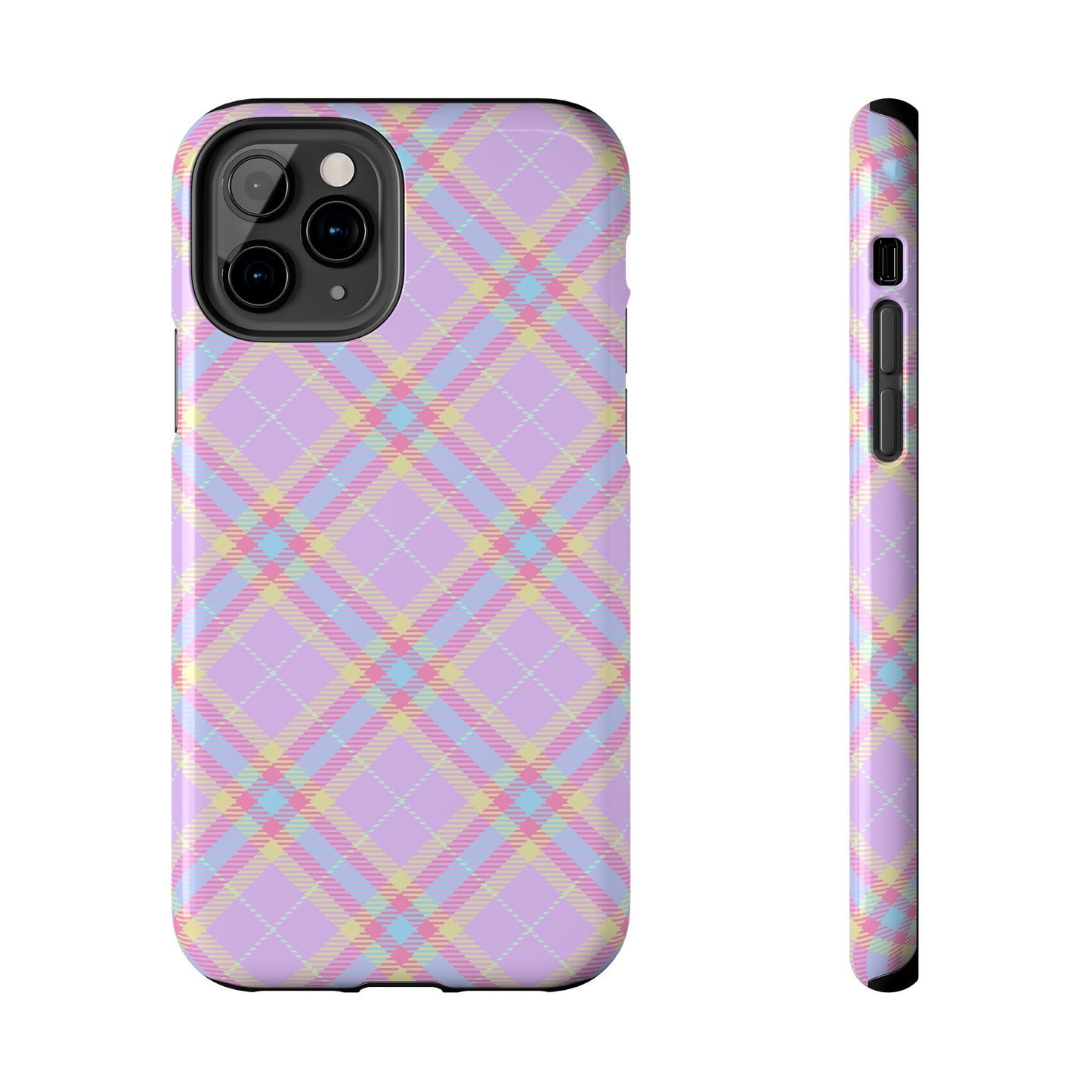 Pastel Purple Plaid Phone Case