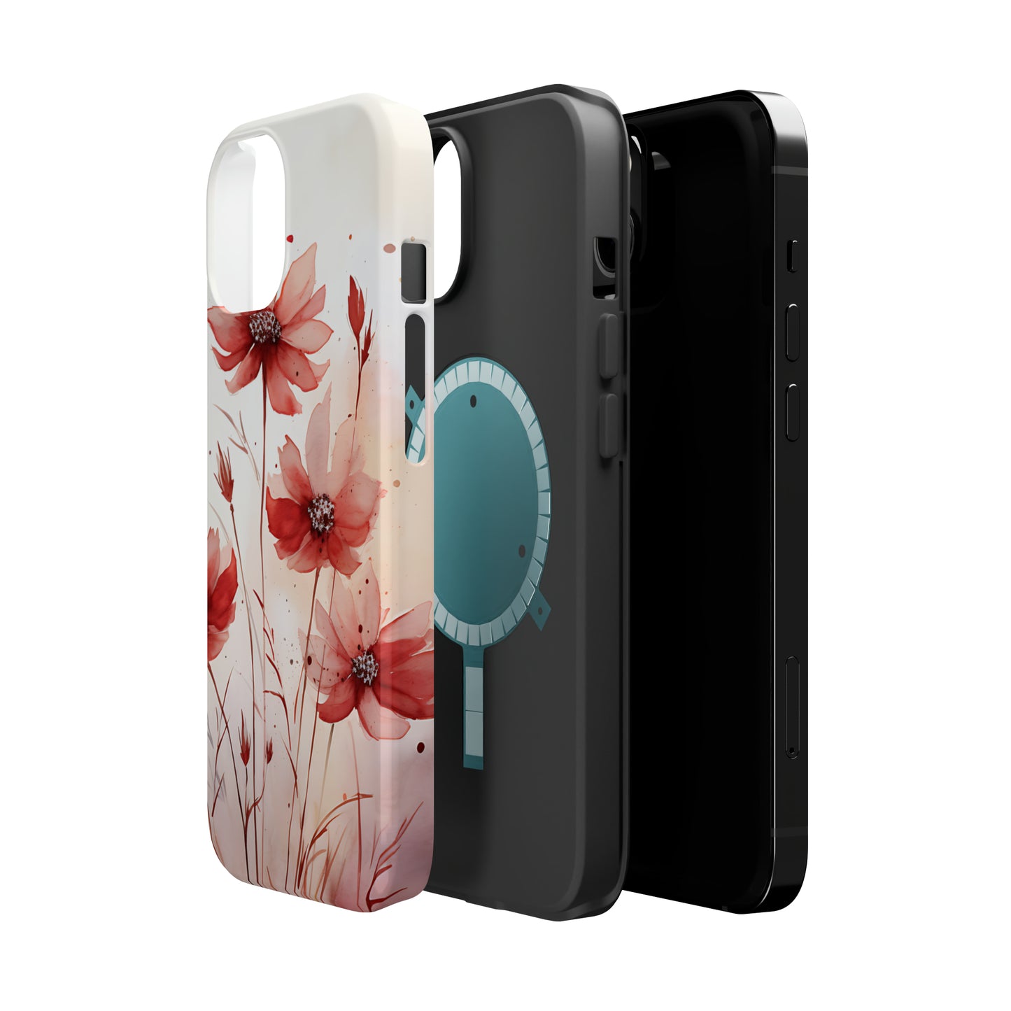 Red Spring Flowers Case