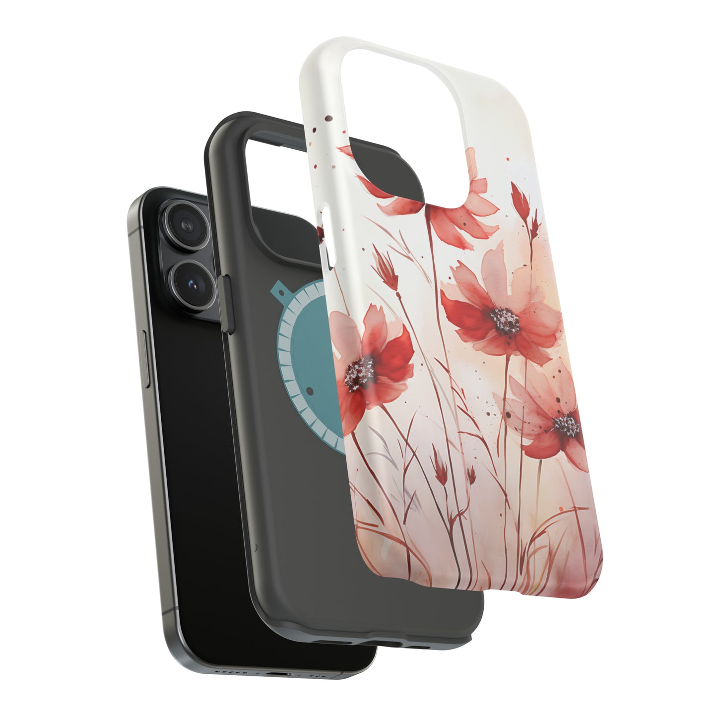 Red Spring Flowers Case