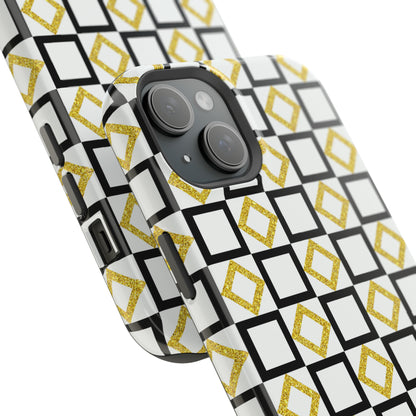 Gold and Back Abstract Case