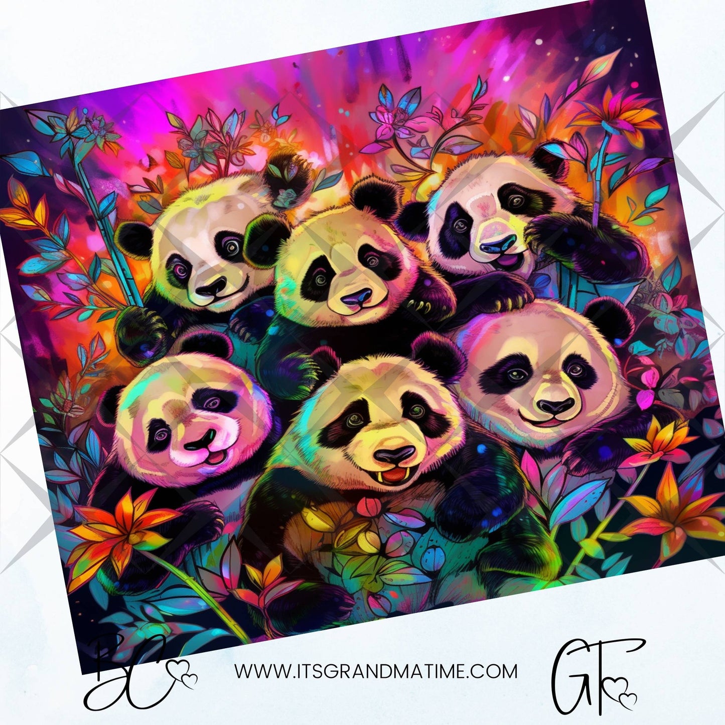 SUB1112 Animal Selfies Panda Tumbler