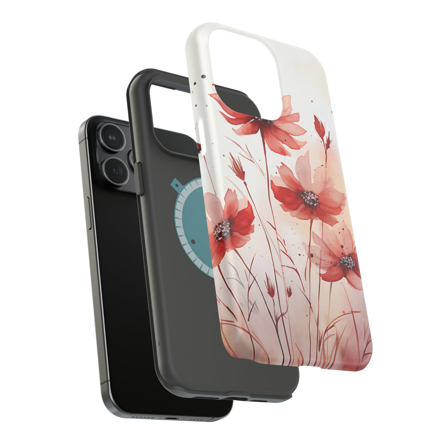 Red Spring Flowers Case