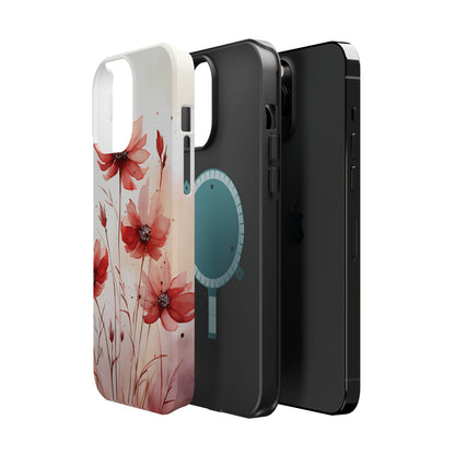 Red Spring Flowers Case