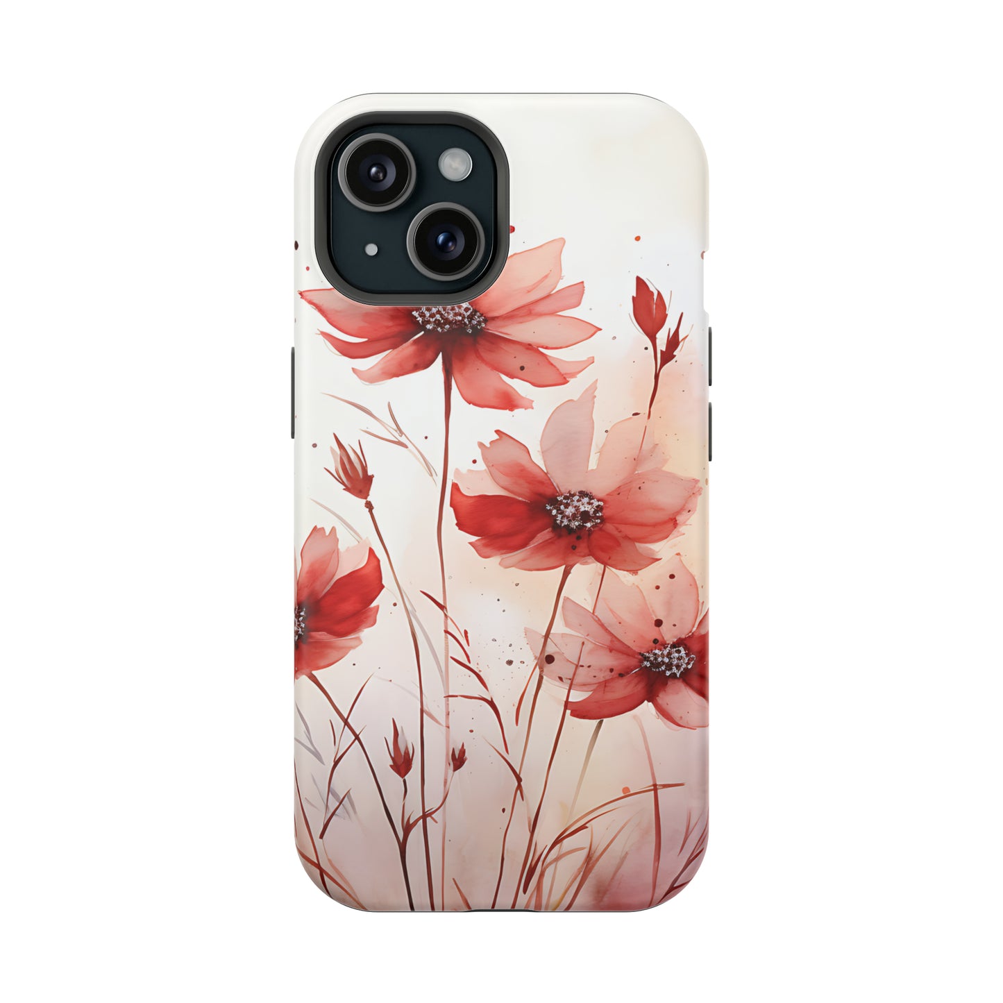 Red Spring Flowers Case
