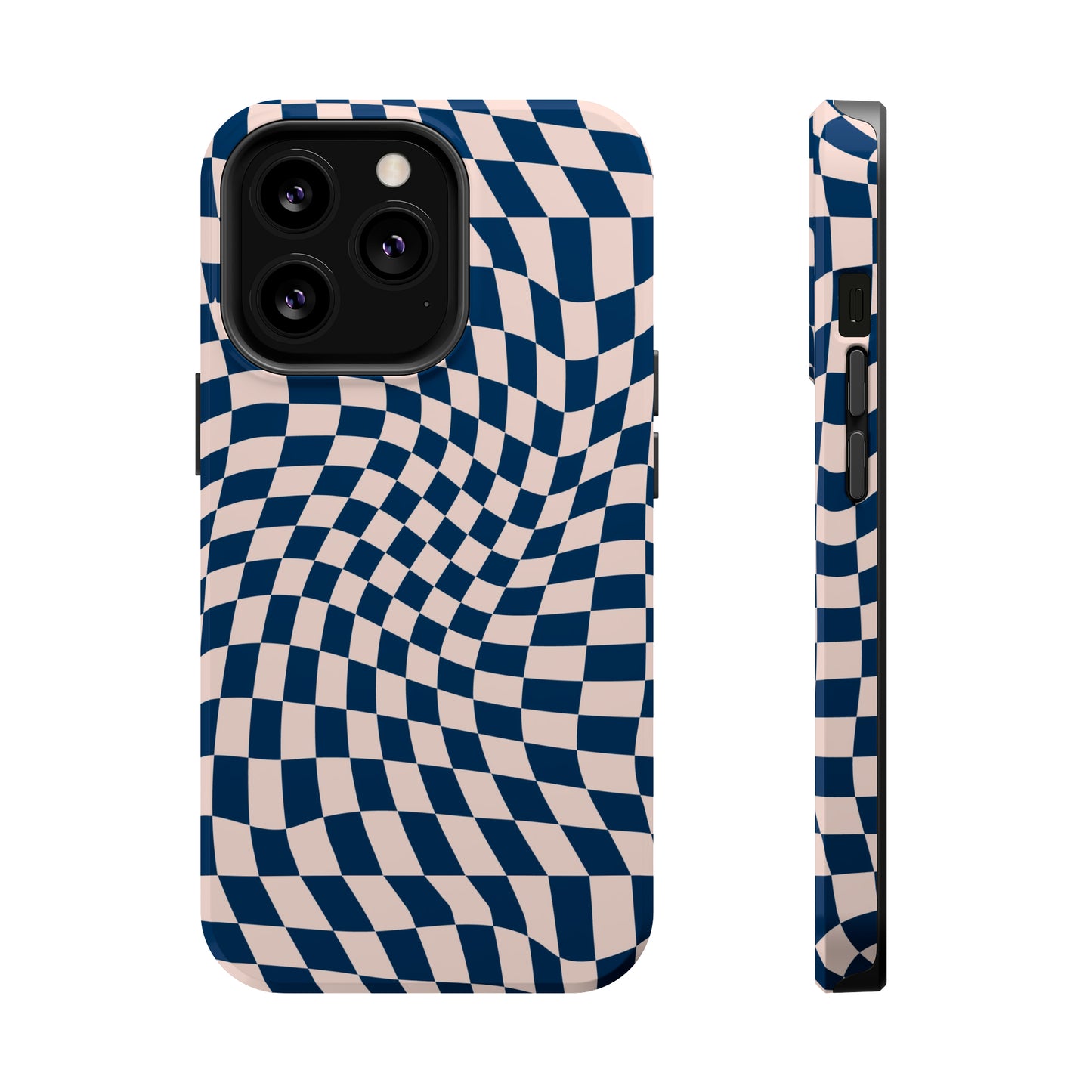 Wavy Blue Checkerboard Case